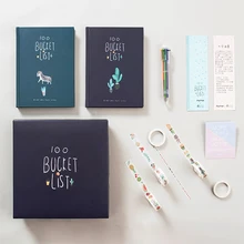 Милый A5 цвет блокнот в твердой обложке цветные ручки лента наклейки для дневника Libretas, записная книжка, студент подарочный набор Канцелярии для школы