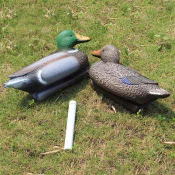 

Tourbon Hunting Duck Decoy Vivid Carved Female Male Duck Animal Bait Shooting Equipment