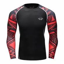 Мужские компрессионные футболки с длинным рукавом Baselayer для фитнеса быстросохнущие баскетбольные футболки Джерси для бега спортивный костюм для йоги