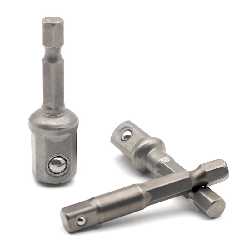 

50mm Hex Shank Wrench Drive Power Drill Socket Drill Adapter Socket Extension Bit Adaptor Set 1/4 3/8 1/2 screwdriver Tools
