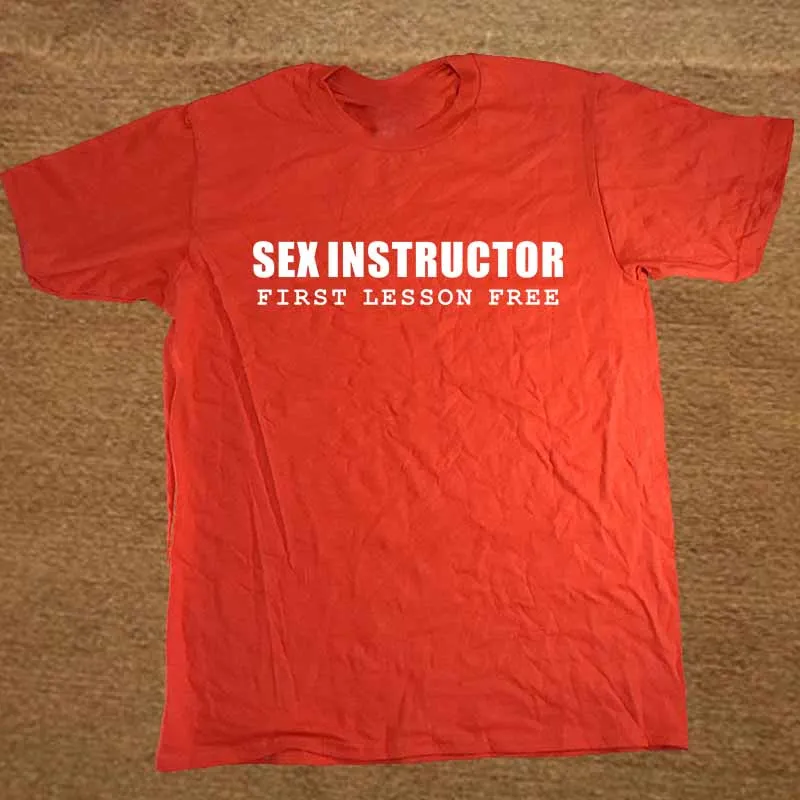 New SEX INSTRUCTOR HILARIOUS ADULT HUMOUR COOL JOKE GIFT T Shirt Men Funny Tshirt Man Clothing Short Sleeve Camisetas T-shirt New SEX INSTRUCTOR HILARIOUS ADULT HUMOUR COOL JOKE GIFT T Shirt Men Funny Tshirt Man Clothing Short Sleeve Camisetas T-shirt