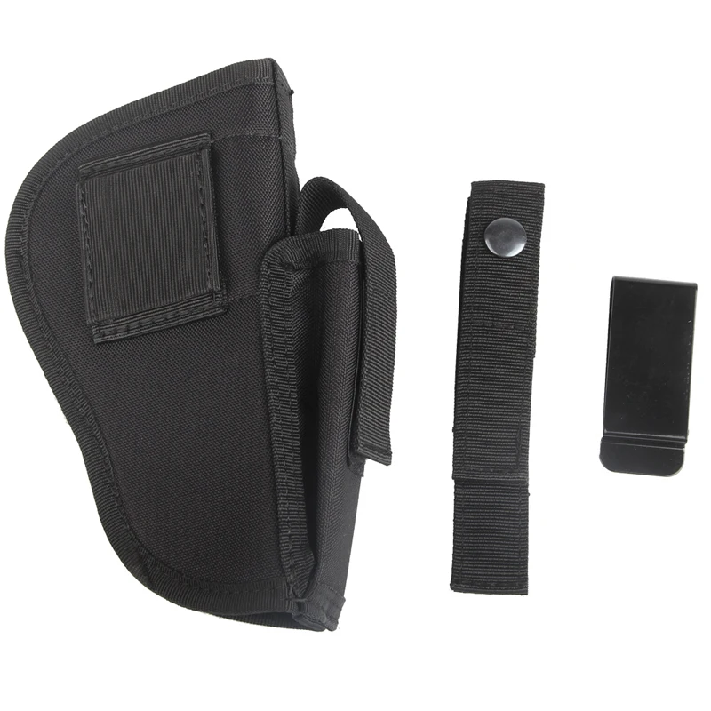 Tactical EDC Right Left Interchangeable Pistol Case Quick Release  Hand Gun Holster w Magazine Slot Holder Hunting Accessory RL31-0025-04