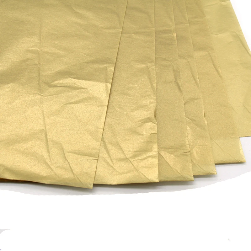 50 шт. Золотая упаковочная тонкая бумага бумажная бумага Цветочная упаковочная украшение из бумаги для дома праздничные вечерние упаковочные бумаги