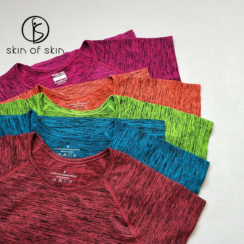 2019 Women Quick Dry Sport Yoga Short Shirt Breathable Exercises Female Yoga Top Gym Running Fitnes