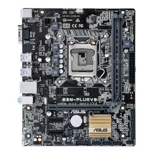 

Asus E3M-PLUS V5 Desktop Motherboard C232 Socket LGA 1151 For Core i7 i5 i3 DDR4 32G USB3.0 Micro ATX Original Used Mainboard