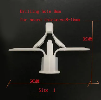 Пластиковый штукатурный настенный якорь, крыло гипса штукатурка стены потолок Расширительная пробка болт анкерный гипсовый винт