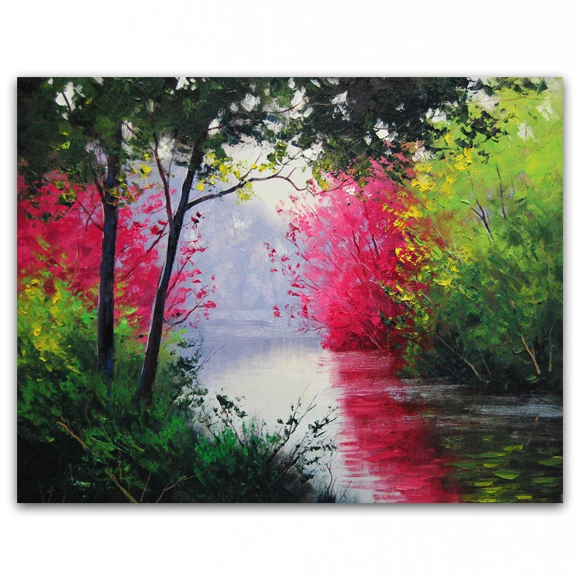 

hand-painted oil painting high quality landscape art painting pictures for living room DM-15101108