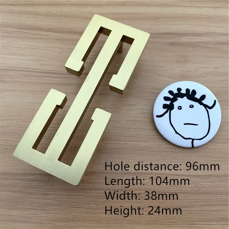 hole distance 90mm LCH цинковый сплав, матовый золотой медный цвет, ручка для шкафа, выдвижная ручка, дверная ручка, художественная мебель в китайском стиле, фурнитура - Цвет: hole distance 90mm
