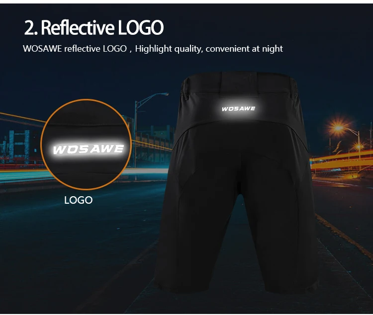 WOSAWE MTB Road Men loose Cycling Short tight without Pad Bike Bicycle Leisure Baggy 3D Padded cycling Shorts Clothings clothes WOSAWE MTB Road Men loose Cycling Short tight without Pad Bike Bicycle Leisure Baggy 3D Padded cycling Shorts Clothings clothes