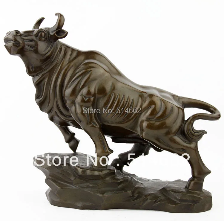 FENG SHUI BRASS OX STATUE FIGURINE/ FENG SHUI ANIMAL/ auspicious OX