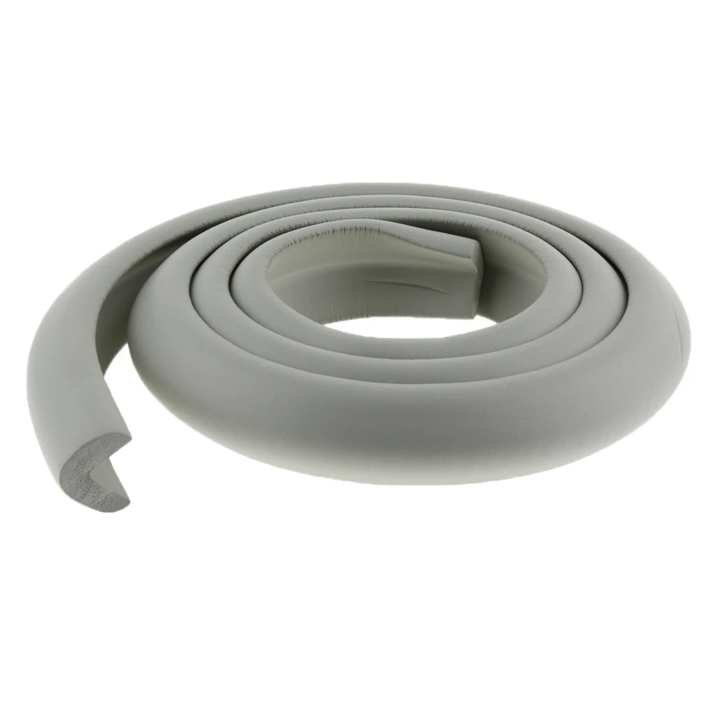 2M L Shape Rubber Strap Table Cupboard Edge Guard Baby Kids Safety Corner Protection Home Decoration