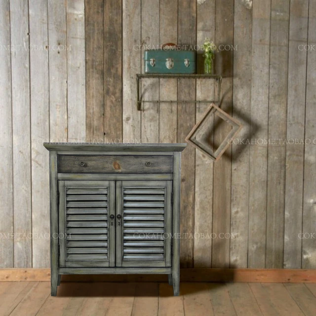 American country vintage old wooden furniture furniture / solid wood Sideboard / cupboards /storage of shoe cabinet