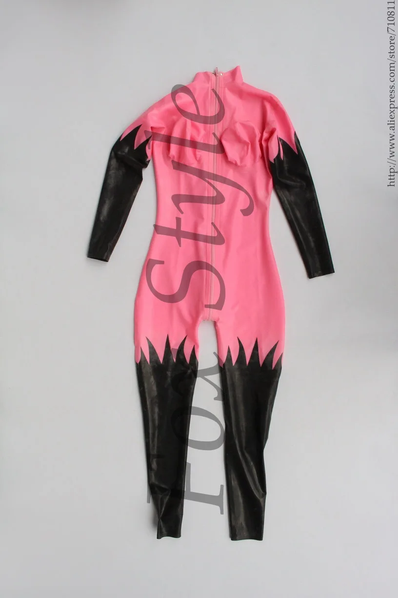 

Women breast inflatable latex catsuit costumes (Please remark main color and trim color when order)