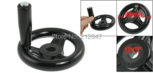3.9 Diameter Hand Wheel w Revolving Handle for Milling Machine (2)