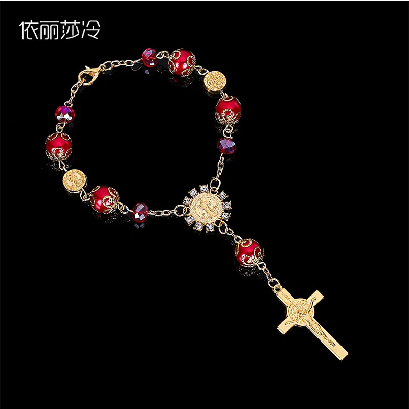 Catholic Bracelet Crystal Beads Crystal Bracelet Children's Imitation