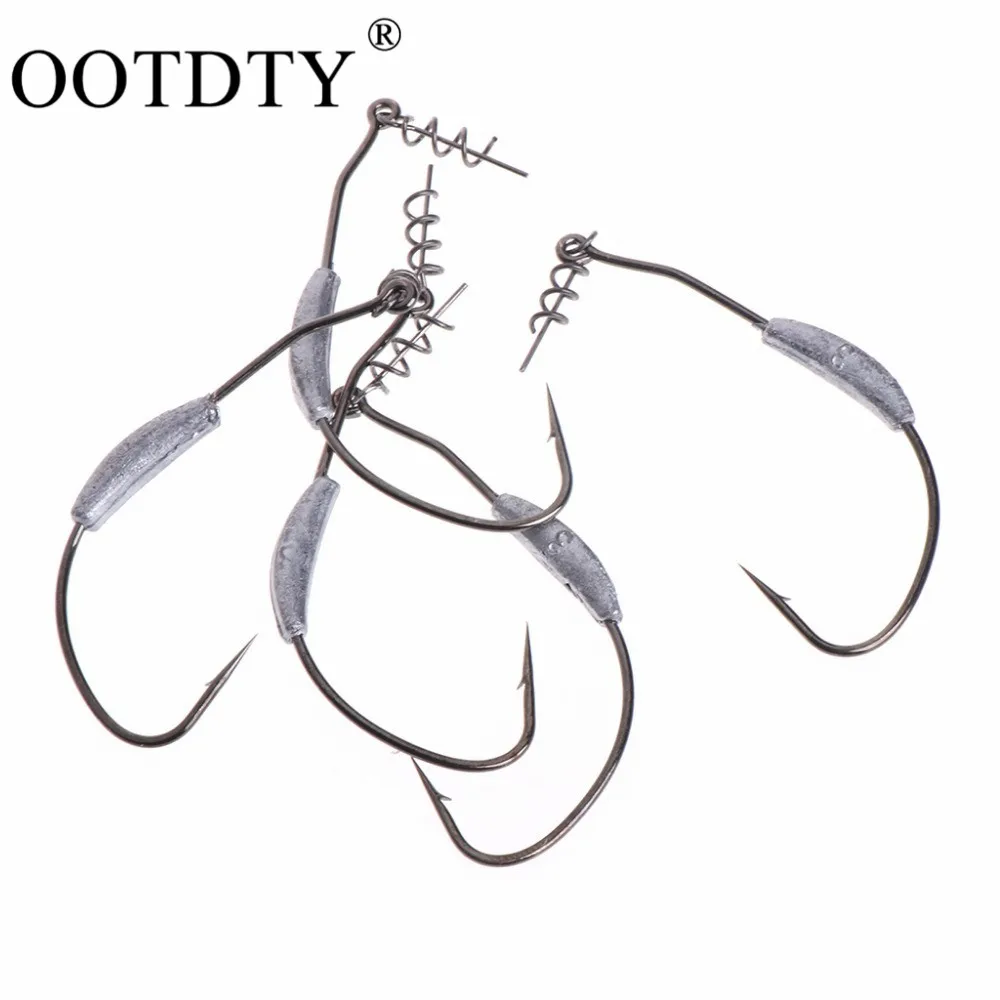 

5pcs/lot Barbed jig head Lead Hook 2g/2.5g/3g/5g/7g Offset Fishing Hook Fish Hooks Fit for Texas Rigs Fishing Tackle