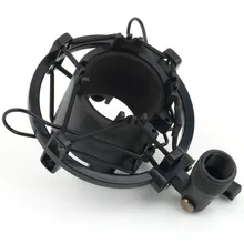 Universal 3kg de carga suportável microfone choque montar clipe suporte rádio estúdio gravação som preto profissional
