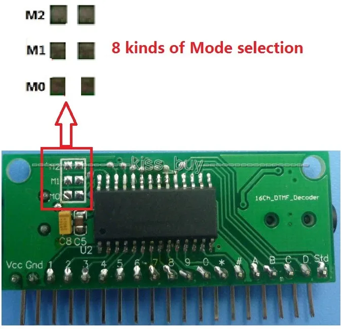 16 каналов DTMF MT8870 аудио декодер телефон декодирование голоса контроллер для интеллектуальное реле для домашней автоматизации модуль uno r3