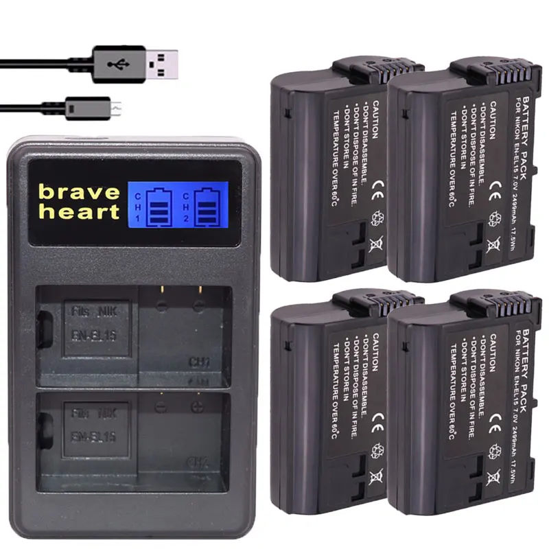 

bateria EN-EL15 en el15 batteries ENEL15 Battery grip For Nikon D600 D610 D600E D800 D800E D810 D7000 D7100 d750 V1 MH-25