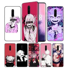 LEWD Sad Japanese Anime Aesthetic Soft Black Silicone Case Cover for OnePlus 6 6T 7 Pro 5G Ultra-thin TPU Phone Back Protective