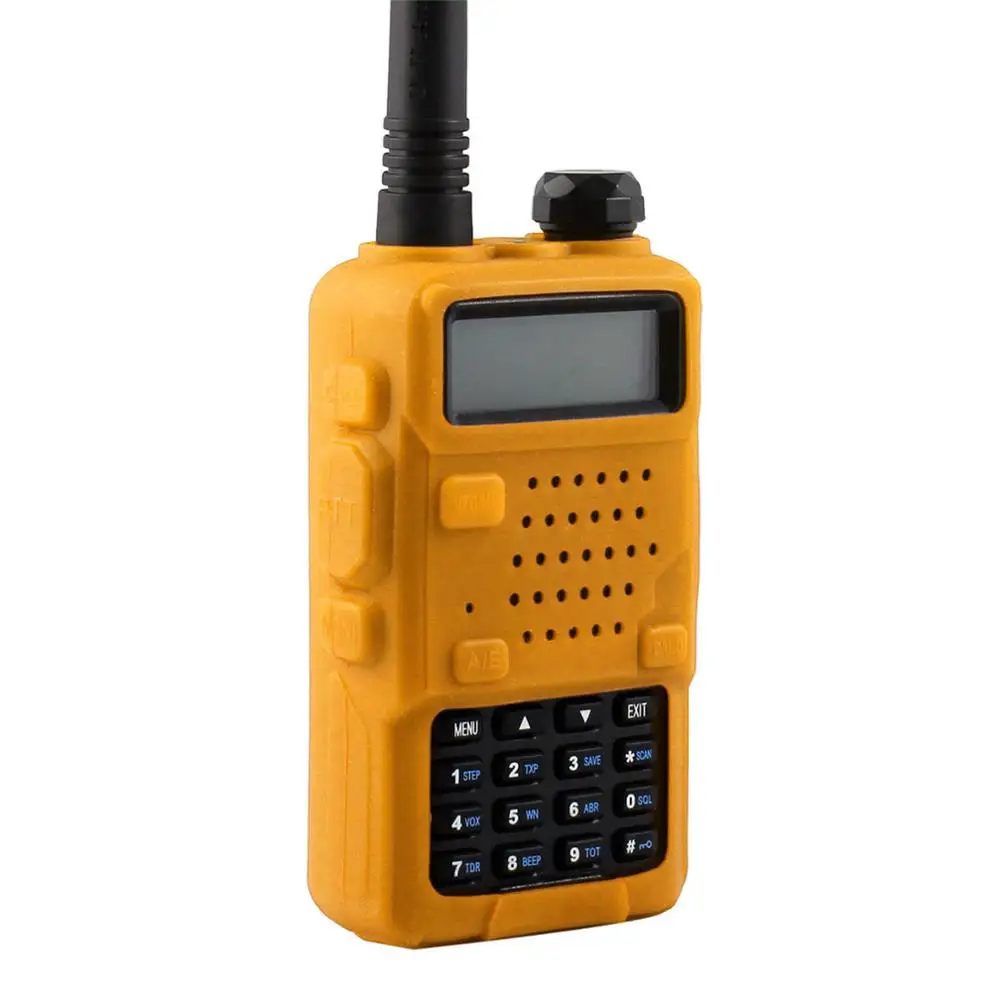 Резиновый мягкий чехол КРЫШКА ДЛЯ автомобилей Радио Антенна для BAOFENG UV-5R UV-5RA UV-5RB TH-F8 UV-5RE плюс - Цвет: Yellow