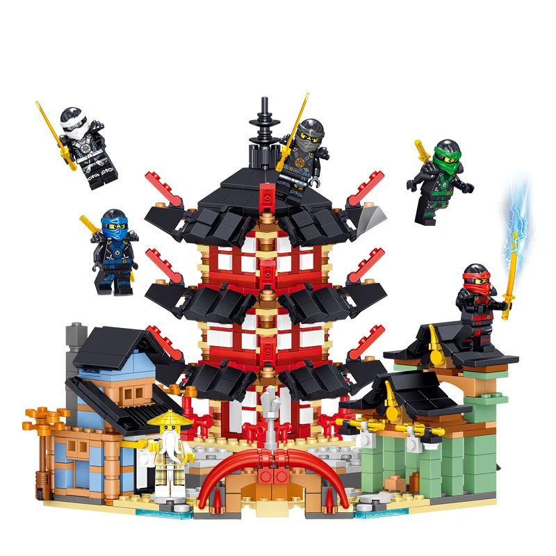 

770pcs Building Blocks Toy Compatible With Legoingly City Girl Boy Ninjagoing Series Temple Bricks Birthday Gifts for Children