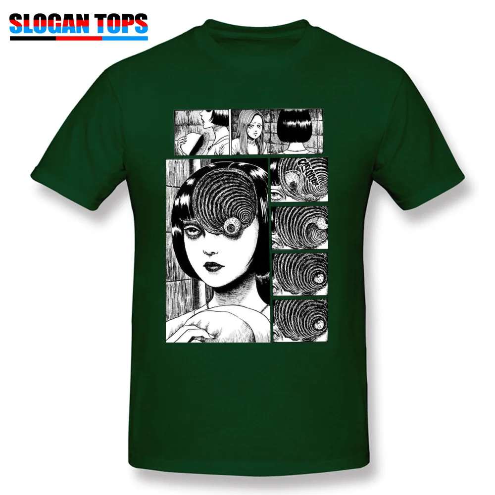 Normal T Shirts Company Crew Neck junji-ito Pure Cotton Youth Tops T Shirt Casual Short Sleeve Tops & Tees Wholesale junji-ito dark