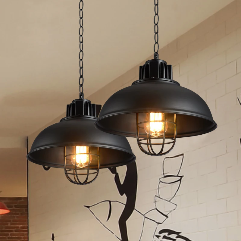  Retro Pendant Lights Industrial cage kerosene lamp hanglampen Loft light American Style metal lamps - 32821346161