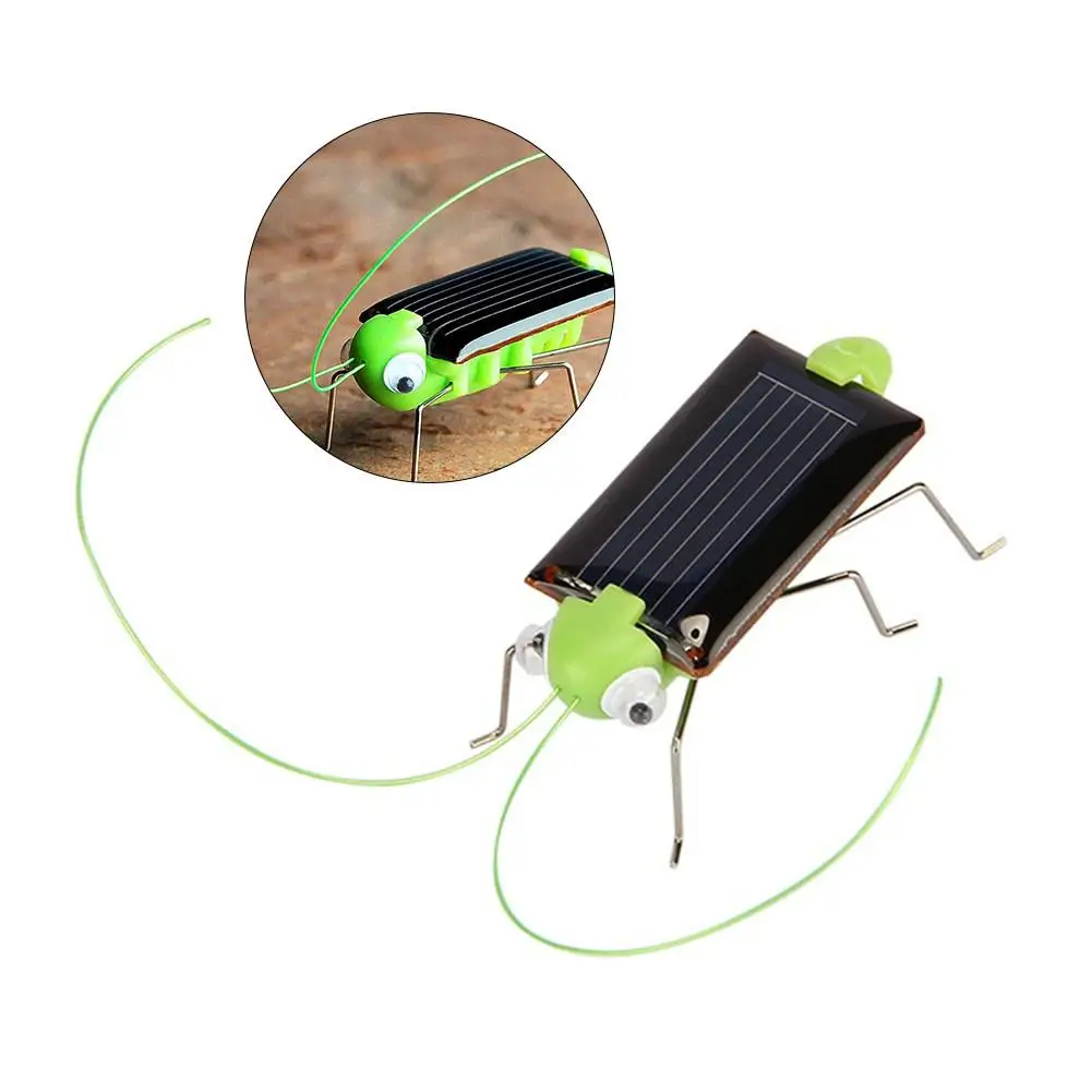 الطاقة الشمسية الكريكيت التعليمية لعب الأطفال مبتكرة DIY اللعب الحشرات لعبة