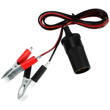 

LEEPEE Booster Jumper Cables Terminal Clamp Car Battery Cable 12V Car Battery Clip Socket Power Adapter