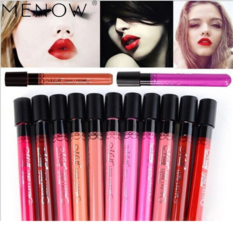 

MENOW Brand Makeup l Matte Lipstick 18 Color Tint Lip Gloss Velvet Waterproof Long Lasting Lip Balm Make up Tattoo Cosmetic