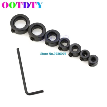 

8pcs/lot Drill Depth Stop Collars & Hex Wrench For Drill Bits Consistent Drilling