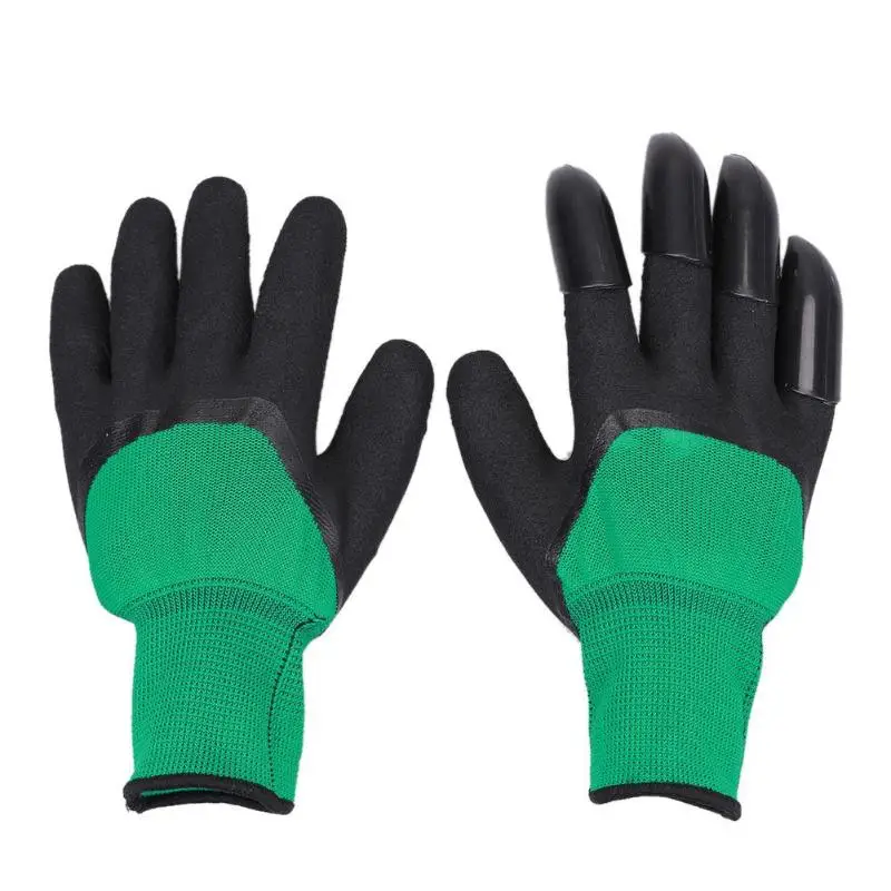 1 пара садовых перчаток 4 когти пальцев ABS пластиковые перчатки Быстрый раскопок завод для домашняя теплица копания посадки - Цвет: 04