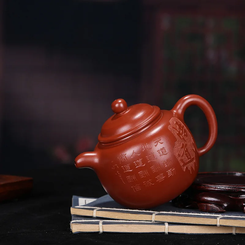 Чистая ручная Рекомендуемая НЕОБРАБОТАННАЯ руда dahongpao резная живопись bao статуя смешанной партии берет чайник