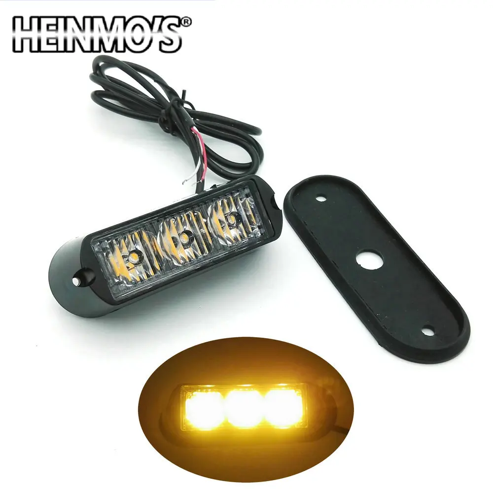 

3w 3 led 12V 24V Car Truck Flash fog light, Emergency Warning Light Bulb High Power auto lamp strobe lights