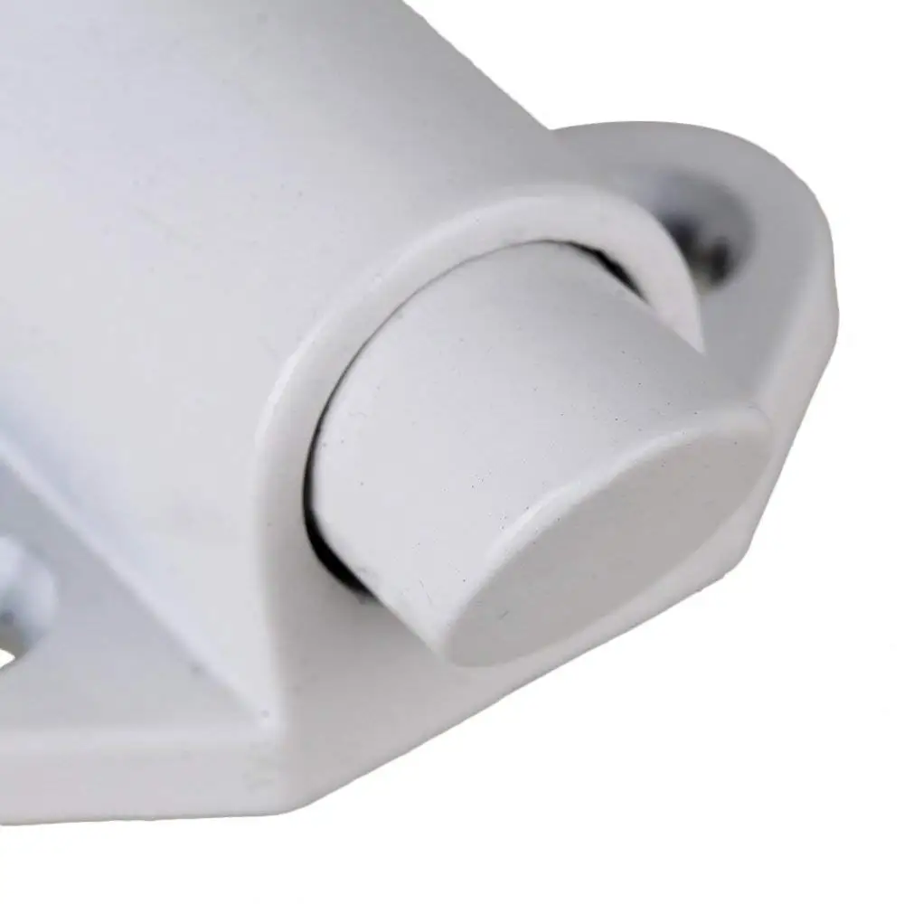 

1Pcs White Aluminum Alloy Security Self Closing Latch Automatic Window Lock Spring Load Bolt Latch