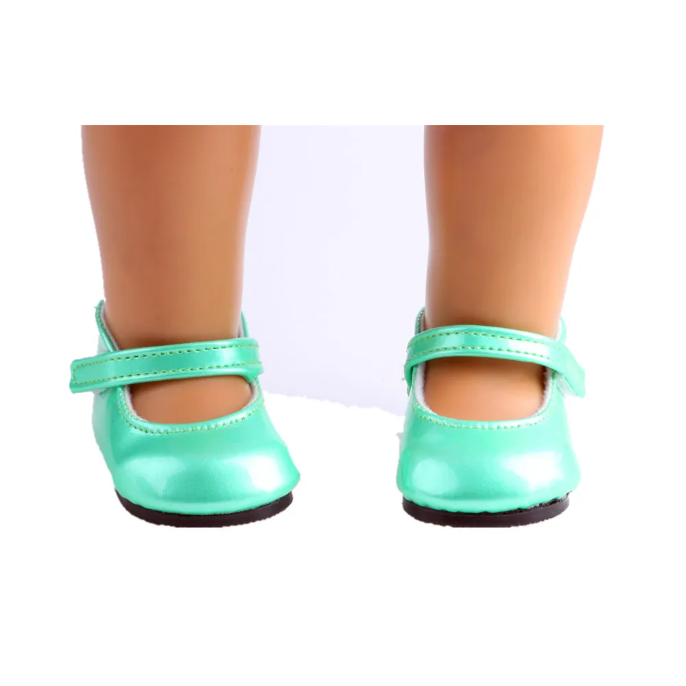LUCKDOLL кожа обувь для танцев подходит 18 дюймов Американский 43 см BabyDoll одежда аксессуары, игрушки для девочек, поколение, подарок на день рождения - Цвет: b438