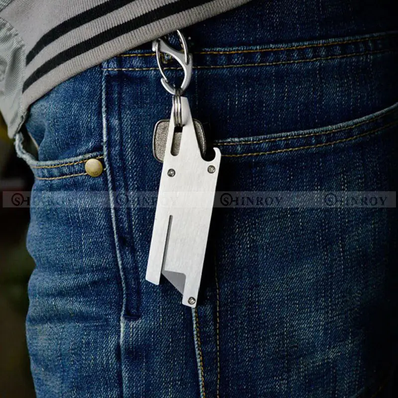 4 в 1 EDC Slim Cut Универсальный нож открывалка для бутылок Отвертка карманный
