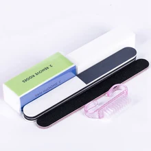 Пилка для ногтей щетка для очистки пыли буферная губка блочный материал грубый песчаник УФ гель лак акриловый маникюр педикюр инструменты