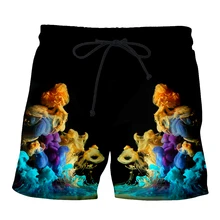 YX GIRL, разноцветный светильник, 3D принт, Летний стиль Harajuku, женские/мужские шорты, повседневные пляжные шорты, Прямая поставка