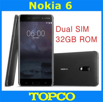 

Nokia 6 Original Unlocked Android Mobile Phone 4G LTE GSM 5.5'' 16MP WIFI GPS Octa Core 3GB RAM 32GB ROM Dropshipping
