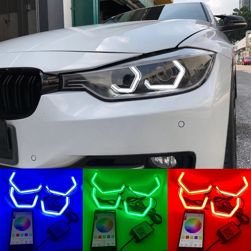 

WIFI RGB Multi-color Concept M4 Iconic Style Crystal LED Angel Eye Kits for BMW 2 series M235i 220i 228i 218i M240i 230i 225i