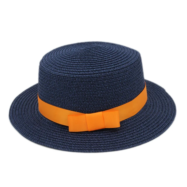 Mistdawn Summer Straw Boater Hat Sailor 