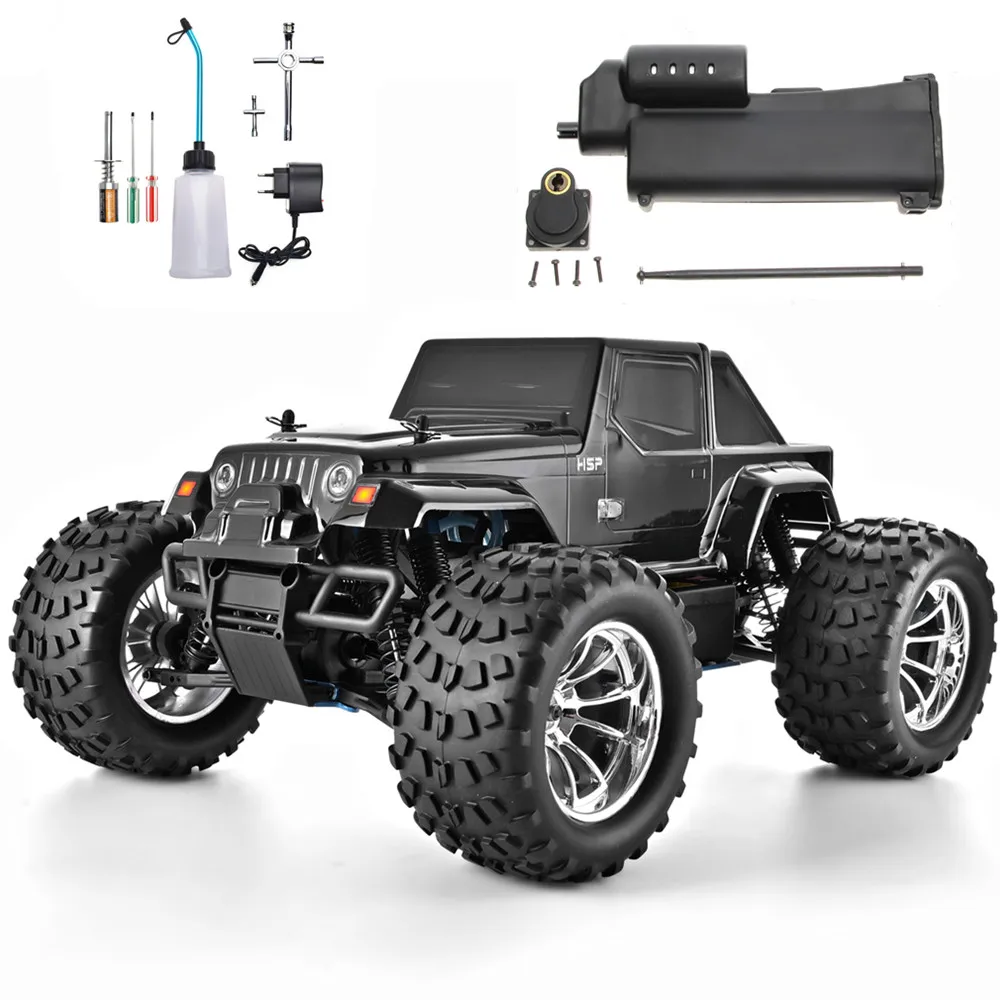 HSP RC Truck 1:10 Scale Nitro Gas Power Hobby Car Two Speed Off Road Monster Truck 94108 4wd High Speed Hobby Remote Control Car