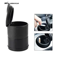 

MALUOKASA Car Ashtray Cup Cigarette Ash Holder Durable Portable Auto Interior Accessories Home Frame Set Black Dolly Travel PBT