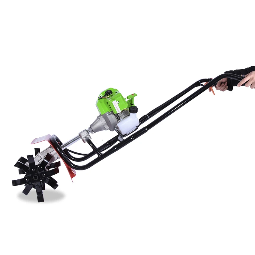 Mini Hand Push Walking Rotary Tiller 44-5 52CC 1.9kw 2 Stroke Gasoline Engine Walking Tractor Rotary Tiller,Walking Cultivator