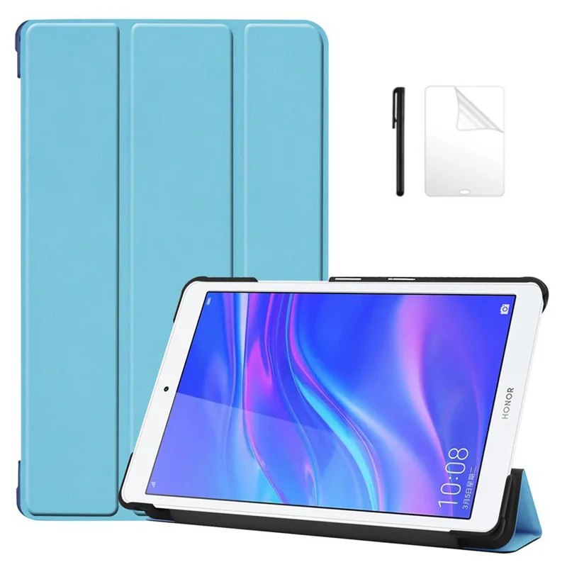 

Stand Flip PU Leather Case for Huawei MediaPad M5 lite 8.0 JDN2-W09/AL00 Funda Cover for Huawei MediaPad m5 lite 8 Case+film+pen