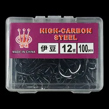 1000 шт./10 коробок 5-14# смесь 10 размеров Карп Рыболовная Приманка заостренный крюк рыболовные крючки углеродистая сталь джиг Крючки с коробкой