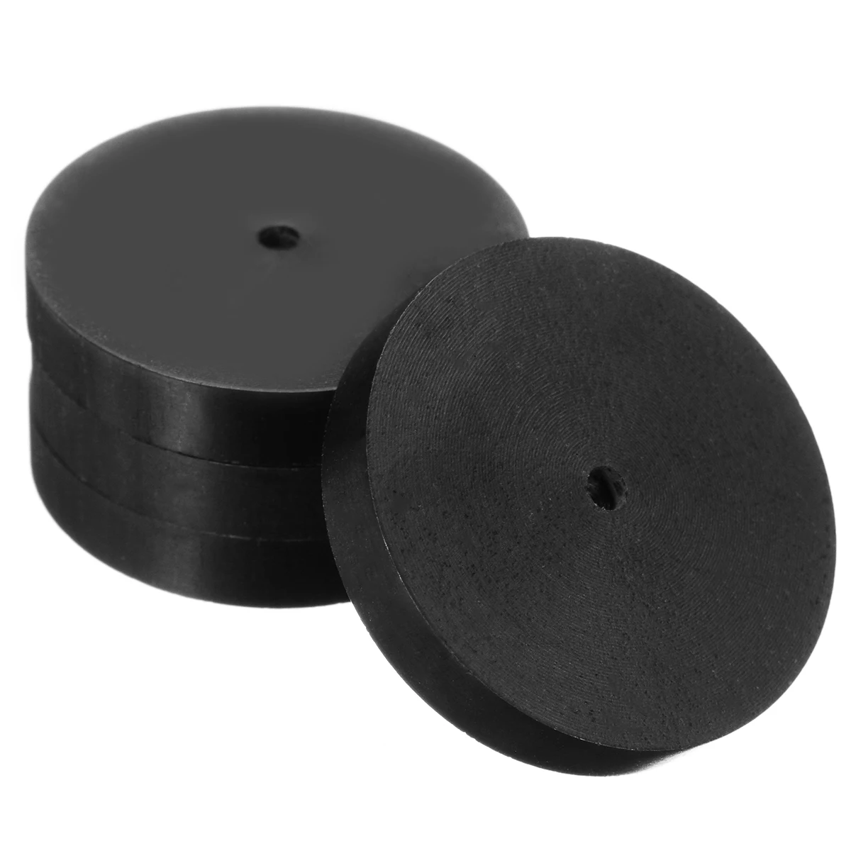 4Pcs Mini Ebony Audio Speaker Spikes Speakers Repair Parts DIY Speaker Isolation Spike Wooden Copper Stand Feet +Base Pad