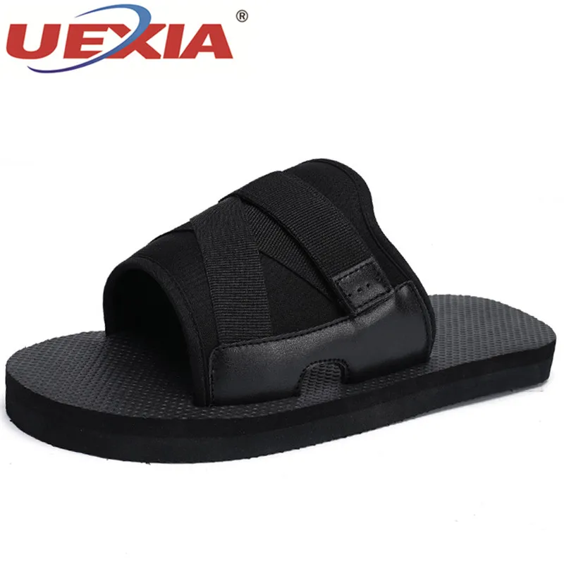 

UEXIA Men Summer Slippers Sandal Beach Slippers Beach Comfortable Fashion Slippers Men Flip Flops Summer Couple Shoes Masculino